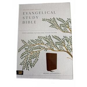 Evangelical Study Bible Brown Leathersoft Thumb Index